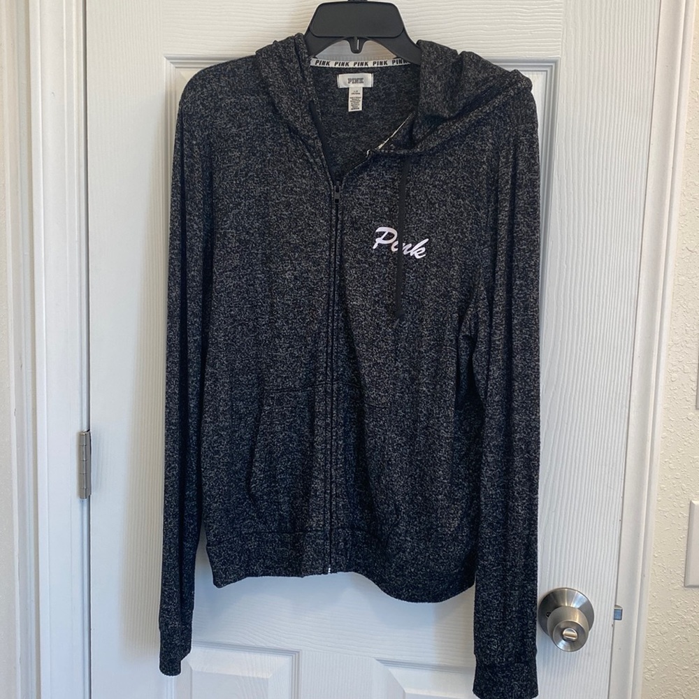 Pink hoodie zip up